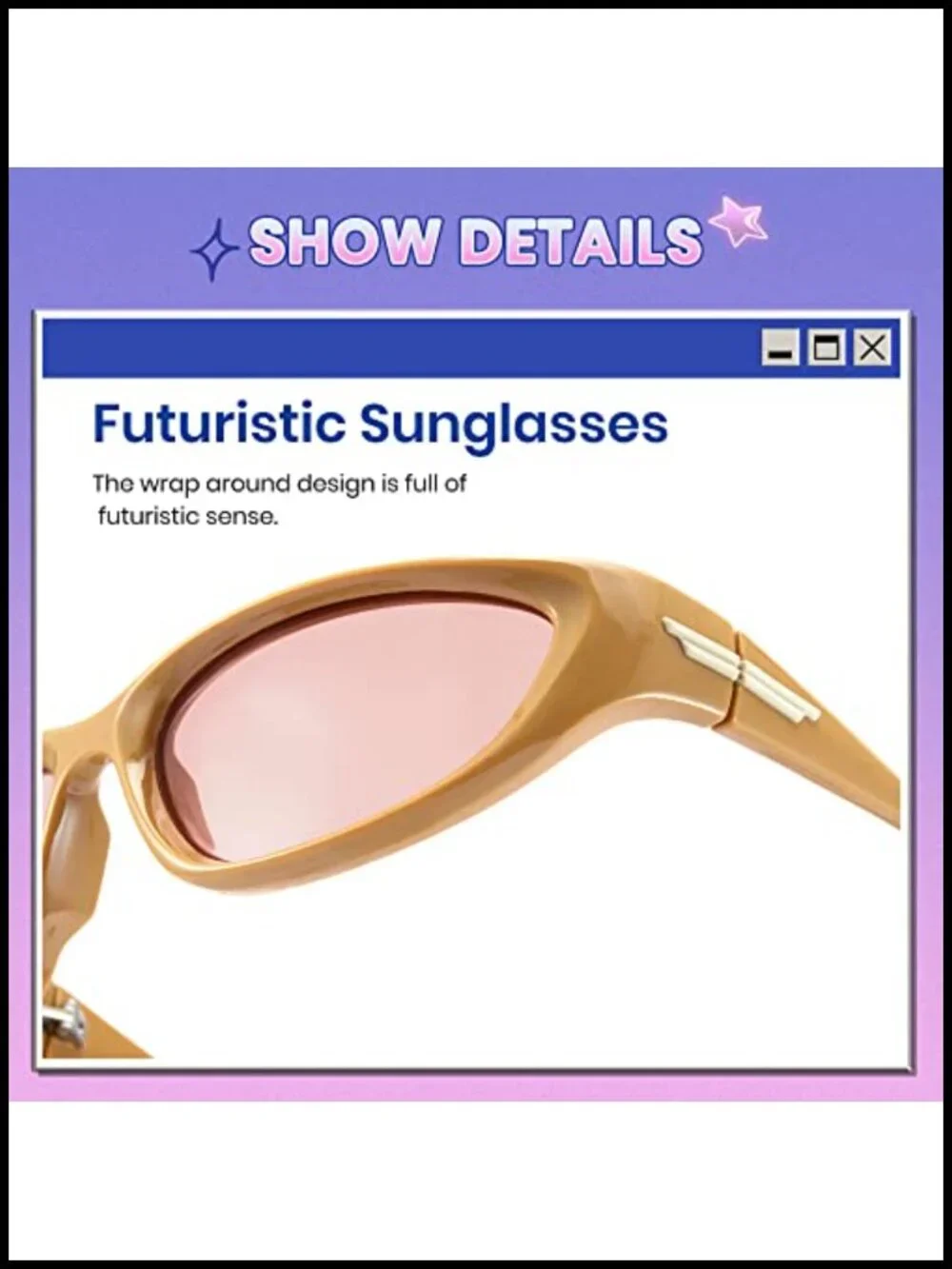 Wrap Around Oval Sunglasses UV400 Protection Sport Shades
